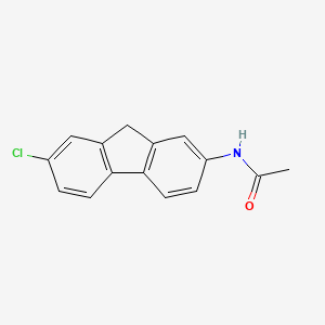 molecular formula C15H12ClNO B13136780 Acetamide, N-(7-chloro-2-fluorenyl)- CAS No. 5096-17-3