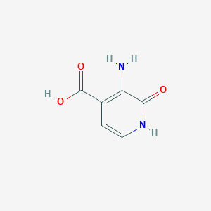 molecular formula C6H6N2O3 B13136796 3-Amino-2-hydroxyisonicotinic acid 