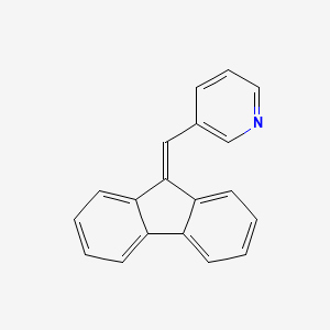 molecular formula C19H13N B13136806 3-(9h-Fluoren-9-ylidenemethyl)pyridine CAS No. 3239-00-7