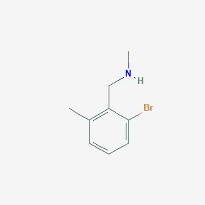 molecular formula C9H12BrN B13136811 1-(2-bromo-6-methylphenyl)-N-methylmethanamine 