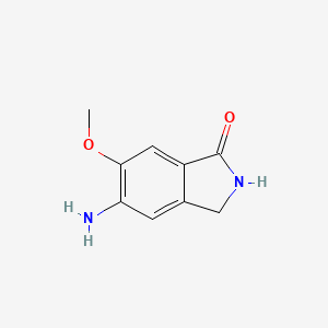 molecular formula C9H10N2O2 B13136859 5-Amino-6-methoxyisoindolin-1-one 