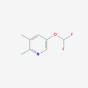 molecular formula C8H9F2NO B13136883 5-(Difluoromethoxy)-2,3-dimethylpyridine 