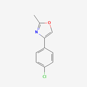 molecular formula C10H8ClNO B1313689 4-(4-Chlorophenyl)-2-methyl-1,3-oxazole 