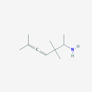 molecular formula C10H19N B131369 3,3,6-Trimethylhepta-4,5-dien-2-amine CAS No. 155904-86-2