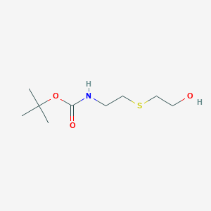 molecular formula C9H19NO3S B1313692 tert-Butyl 2-(2-hydroxyethylthio)ethylcarbamate CAS No. 75937-17-6