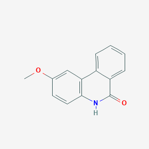 molecular formula C14H11NO2 B131370 2-Methoxy-6(5H)-phenanthridinone CAS No. 38088-96-9