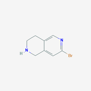 molecular formula C8H9BrN2 B13137020 7-Bromo-1,2,3,4-tetrahydro-2,6-naphthyridine 