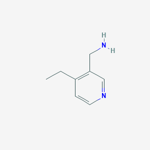 molecular formula C8H12N2 B13137070 (4-Ethylpyridin-3-yl)methanamine 