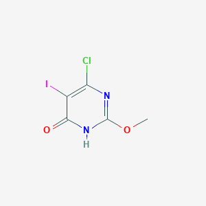 molecular formula C5H4ClIN2O2 B13137079 6-Chloro-5-iodo-2-methoxypyrimidin-4(3H)-one 
