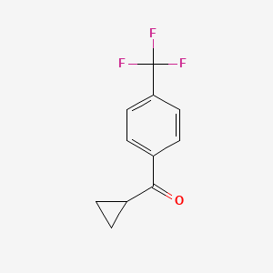 molecular formula C11H9F3O B1313708 Cyclopropyl 4-trifluoromethylphenyl ketone CAS No. 62587-07-9