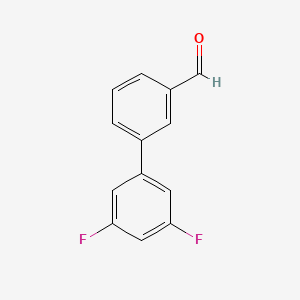 molecular formula C13H8F2O B1313709 3-(3,5-Difluorophenyl)benzaldehyde CAS No. 656306-74-0