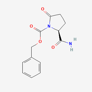 molecular formula C13H14N2O4 B13137092 (S)-1-Cbz-5-oxopyrrolidine-2-carboxamide 