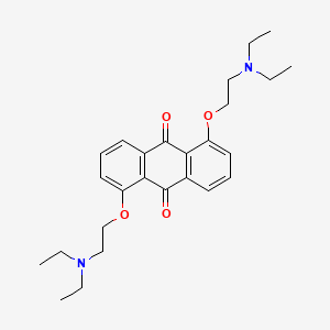 molecular formula C26H34N2O4 B13137132 9,10-Anthracenedione, 1,5-bis[2-(diethylamino)ethoxy]- CAS No. 88476-73-7