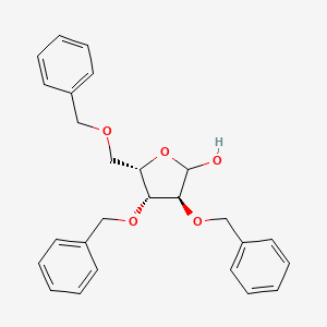 molecular formula C26H28O5 B1313715 2,3,5-Tri-O-benzyl-L-xylofuranose 