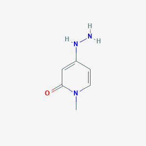 molecular formula C6H9N3O B13137167 4-Hydrazinyl-1-methylpyridin-2(1H)-one 