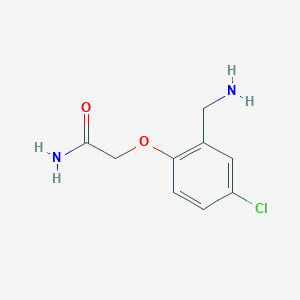 molecular formula C9H11ClN2O2 B1313722 5-Chloro-2-(aminocarbonylmethyloxy)benzylamine CAS No. 195517-93-2