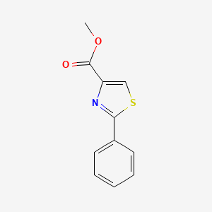 molecular formula C11H9NO2S B1313723 2-Phenylthiazole-4-carboxylic acid methyl ester CAS No. 7113-02-2