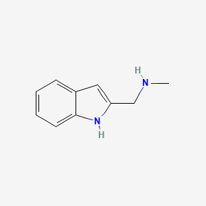 molecular formula C10H12N2 B1313730 (1H-吲哚-2-基甲基)甲胺 CAS No. 90888-62-3