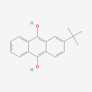 molecular formula C18H18O2 B13137326 2-Tert-butylanthracene-9,10-diol CAS No. 64487-90-7