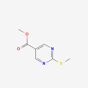 molecular formula C7H8N2O2S B1313733 Methyl 2-(Methylthio)pyrimidine-5-carboxylate CAS No. 38275-41-1