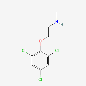 molecular formula C9H10Cl3NO B13137333 N-Methyl-2-(2,4,6-trichlorophenoxy)ethanamine 