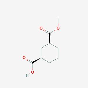 molecular formula C9H14O4 B1313734 cis-3-Carbomethoxycyclohexane-1-carboxylic acid CAS No. 733742-58-0