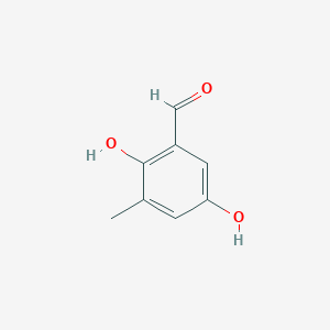 molecular formula C8H8O3 B13137344 2,5-Dihydroxy-3-methylbenzaldehyde 