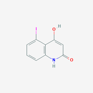 molecular formula C9H6INO2 B13137402 4-Hydroxy-5-iodoquinolin-2(1H)-one 