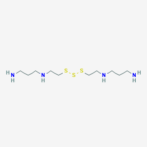 molecular formula C10H26N4S3 B13137410 N1,N1'-(Trisulfanediylbis(ethane-2,1-diyl))bis(propane-1,3-diamine) 