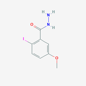 molecular formula C8H9IN2O2 B13137449 2-Iodo-5-methoxybenzohydrazide 