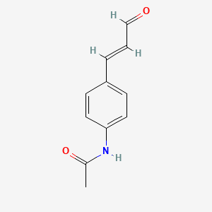molecular formula C11H11NO2 B13137478 N-(4-(3-Oxoprop-1-en-1-yl)phenyl)acetamide 