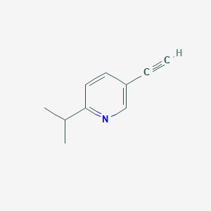 molecular formula C10H11N B13137526 5-Ethynyl-2-isopropylpyridine 