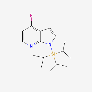 molecular formula C16H25FN2Si B1313755 4-Fluoro-1-(triisopropylsilanyl)-7-azaindole CAS No. 640735-25-7