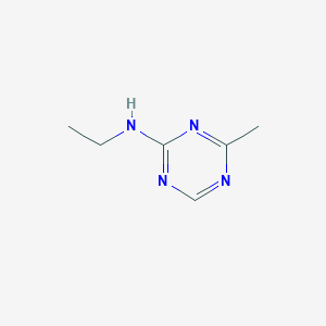 molecular formula C6H10N4 B13137552 N-ethyl-4-methyl-1,3,5-triazin-2-amine CAS No. 30360-32-8
