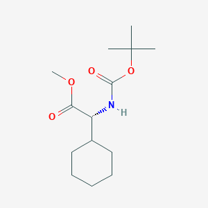 molecular formula C14H25NO4 B13137571 Boc-D-Chg-Ome 