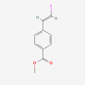 molecular formula C10H9IO2 B13137581 (E)-methyl 4-(2-iodovinyl)benzoate 