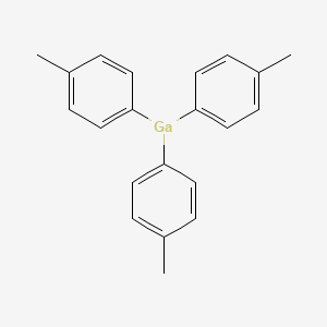 molecular formula C21H21Ga B13137587 Gallium, tris(4-methylphenyl)- CAS No. 18797-37-0