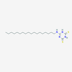 molecular formula C21H40N4S2 B13137588 6-(octadecylamino)-1H-1,3,5-triazine-2,4-dithione CAS No. 29556-81-8