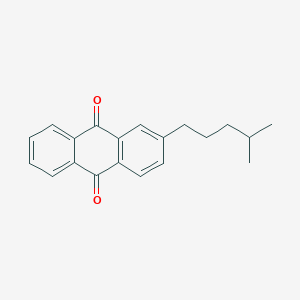 molecular formula C20H20O2 B13137617 2-(4-Methylpentyl)anthracene-9,10-dione CAS No. 71308-17-3