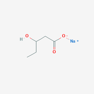molecular formula C5H9NaO3 B13137626 Sodium3-hydroxypentanoate 