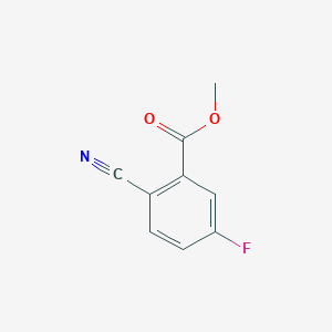 molecular formula C9H6FNO2 B1313774 Methyl 2-cyano-5-fluorobenzoate CAS No. 606080-43-7