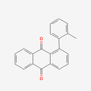 molecular formula C21H14O2 B13137747 1-(2-Methylphenyl)anthracene-9,10-dione CAS No. 20600-72-0