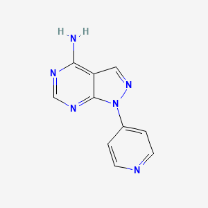 molecular formula C10H8N6 B1313778 1-(pyridin-4-yl)-1H-pyrazolo[3,4-d]pyrimidin-4-amine 