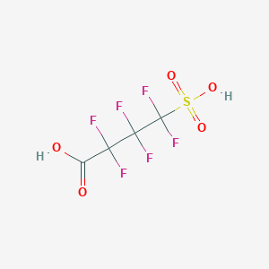 molecular formula C4H2F6O5S B13137792 2,2,3,3,4,4-Hexafluoro-4-sulfobutanoic acid CAS No. 83071-25-4