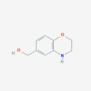 molecular formula C9H11NO2 B1313780 3,4-dihydro-2H-1,4-benzoxazin-6-ylmethanol CAS No. 915160-96-2