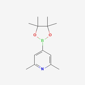 molecular formula C13H20BNO2 B1313785 2,6-Dimethyl-4-(4,4,5,5-tetramethyl-1,3,2-dioxaborolan-2-YL)pyridine CAS No. 325142-95-8