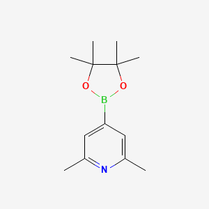 molecular formula C13H20BNO2 B1313785 2,6-二甲基-4-(4,4,5,5-四甲基-1,3,2-二恶杂硼烷-2-基)吡啶 CAS No. 325142-95-8