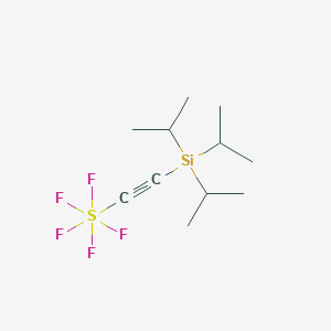molecular formula C11H21F5SSi B1313789 五氟基[(三异丙基甲硅烷基)乙炔基]硫 CAS No. 474668-34-3
