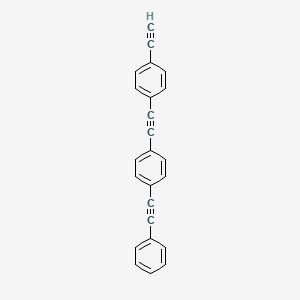 molecular formula C24H14 B1313790 1-Ethynyl-4-((4-(phenylethynyl)phenyl)ethynyl)benzene CAS No. 474458-61-2