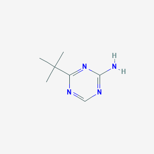 molecular formula C7H12N4 B13137903 4-tert-Butyl-1,3,5-triazin-2-amine CAS No. 114640-81-2